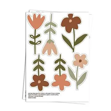 QUCHENG Boho Wall Stickers for Kids Room Decor
