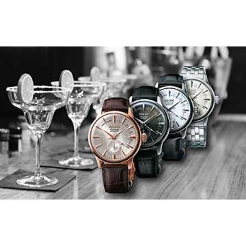 SEIKO PRESAGE Automatic Ice Blue Cocktail Time "Sky Diving" SRPB43J1 - A Stunning Timepiece