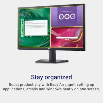 Dell 24 SE2425H Monitor - 23.8-Inch Full HD (1920x1080), VA Panel, 5ms Response Time, Tilt, Certified by TÜV Rheinland for 3-Star Eye Comfort - Black