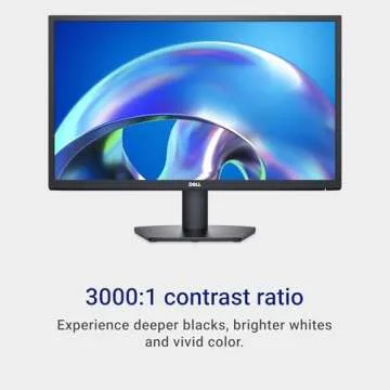 Dell 24 SE2425H Monitor - 23.8-Inch Full HD (1920x1080), VA Panel, 5ms Response Time, Tilt, Certified by TÜV Rheinland for 3-Star Eye Comfort - Black