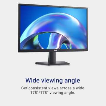 Dell 24 SE2425H Monitor - 23.8-Inch Full HD (1920x1080), VA Panel, 5ms Response Time, Tilt, Certified by TÜV Rheinland for 3-Star Eye Comfort - Black