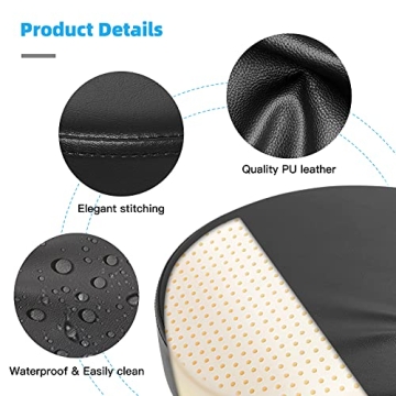 Mineloff 400lbs Heavy Duty Rolling Stool - Black