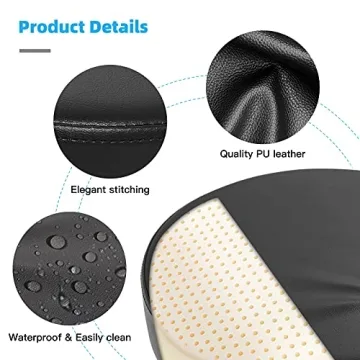 Mineloff 400lbs Heavy Duty Rolling Stool - Black