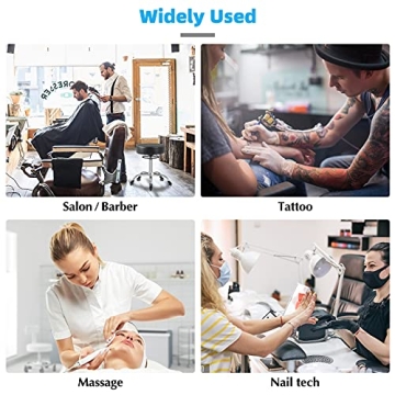 Mineloff 400lbs Heavy Duty Rolling Stool - Black