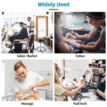 Mineloff 400lbs Heavy Duty Rolling Stool - Black