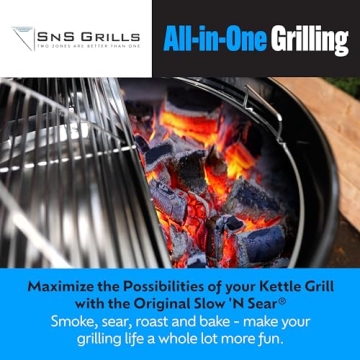SnS Grills Slow ‘n Sear Insert for 22 Inch Kettle Grill