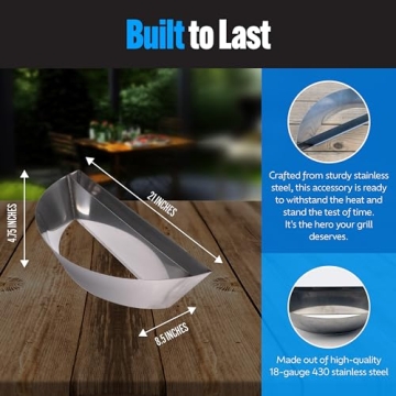 SnS Grills Slow ‘n Sear Insert for 22 Inch Kettle Grill