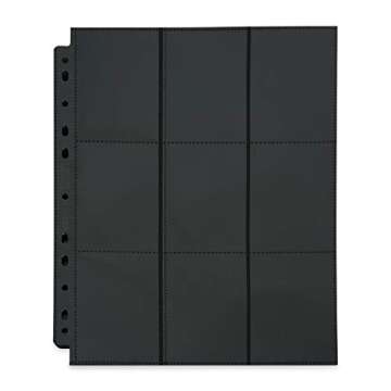 Vault X Sideloaders - 9-Pocket A4 Trading Card Binder Pages Storage Wallet - Double-Sided Side-Loadi...