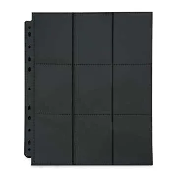 Vault X Sideloaders - 9-Pocket A4 Trading Card Binder Pages Storage Wallet - Double-Sided Side-Loadi...