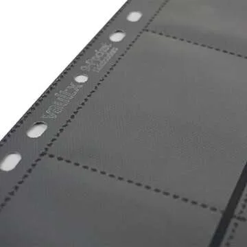 Vault X Sideloaders - 9-Pocket A4 Trading Card Binder Pages Storage Wallet - Double-Sided Side-Loading Pockets for 900 Card Capacity for TCG CCG (50 Pages)
