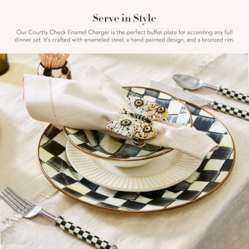 Elegant MacKenzie-Childs Charger Plate for Stylish Dining