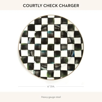 Elegant MacKenzie-Childs Charger Plate for Stylish Dining