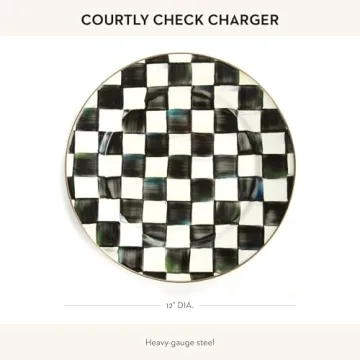 Elegant MacKenzie-Childs Charger Plate for Stylish Dining