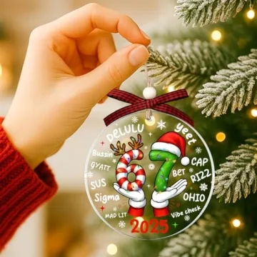 Funny 67 Ornament for Kids and Teens - Trending Christmas Gag Gift