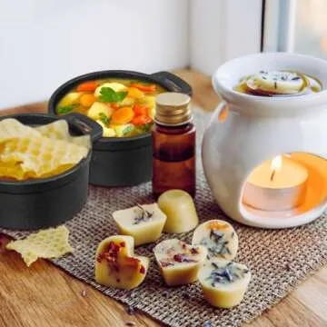 Suttmin 4 Pcs Mini Dutch Oven Small Round Iron Cocotte Black Dutch Oven Pot with Lid and Dual Handles Cast Iron Pot for Stovetop Use Marinate Cook Bake Refrigerate Garlic Roaster BBQ Grill (8 oz)