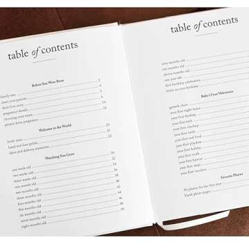 Baby First Year Book (Dusty Rose, 112 Pages) - Memory & Milestone Baby's First Year Photo Album from Pregnancy to First Year – Baby Book Keepsake Gift