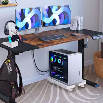 Seloom PC Stand - Adjustable Mobile CPU Tower Stand
