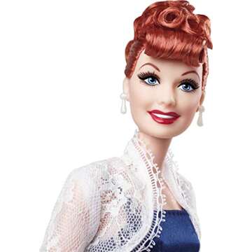 Barbie Tribute Collection Lucille Ball Doll – Iconic Blue Dress & Lace Jacket