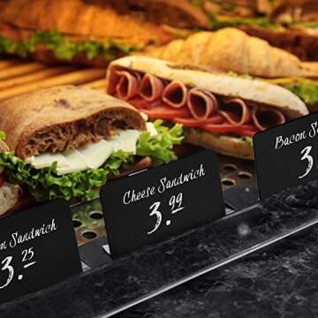 Mini Chalkboard Signs 20 Pack for Events and Buffets