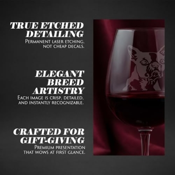 Custom Boston Terrier Etched Wine Glass - Dog Gift