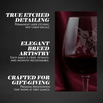 Custom Boston Terrier Etched Wine Glass - Dog Gift