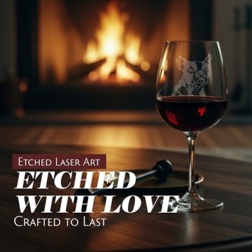 Custom Boston Terrier Etched Wine Glass - Dog Gift