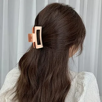 15 Pack Rectangle Hair Claw Clips for Every Style