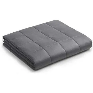YnM Weighted Blanket 15lbs - Dark Grey 48"x72"