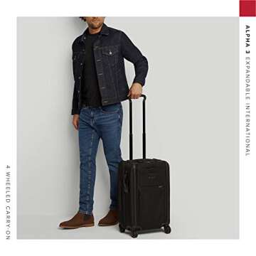 TUMI Alpha International Expandable 4 Wheeled Carry-On