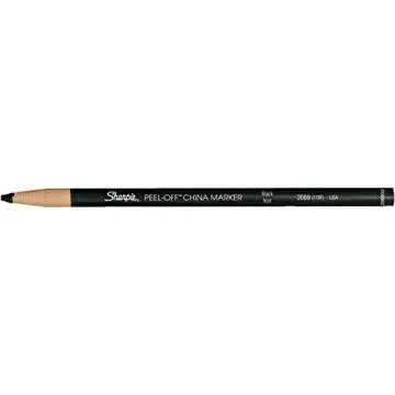 Versatile PEEL-OFF Marker China - 12 Pack Black Pencils