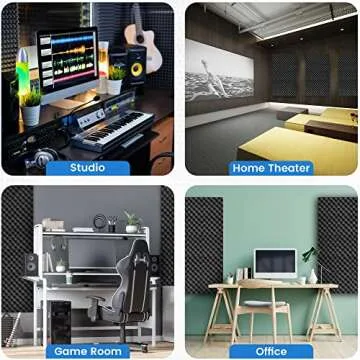 New Level 6 Pack- Acoustic Panels Studio Foam Egg Crate 2" X 12" X 12"