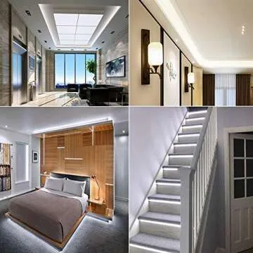 JOYLIT 24V Bright White LED Strip Lights for Versatile Use