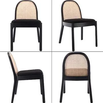 Stylish Ya-Home Mid Century Dining Chairs Set of 4