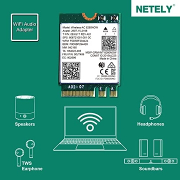 NETELY 1200Mbps Wireless-AC 8260NGW WiFi Adapter