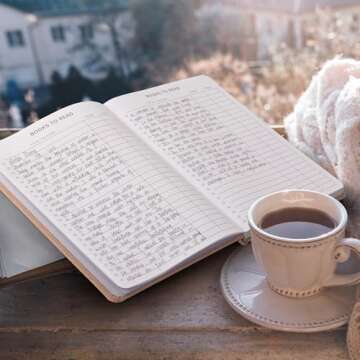 Beautiful Reading Journal for Book Lovers - Linen Hard Cover Book Makes a Great Gift for Readers - The Perfect Tracker with Reading Log & Review Pages For Keeping Notes on Your Favorite Books