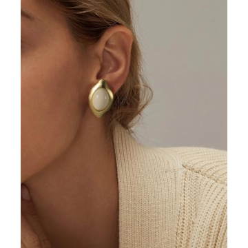 Elegant NANDUDU Gold Chunky Earrings for Women