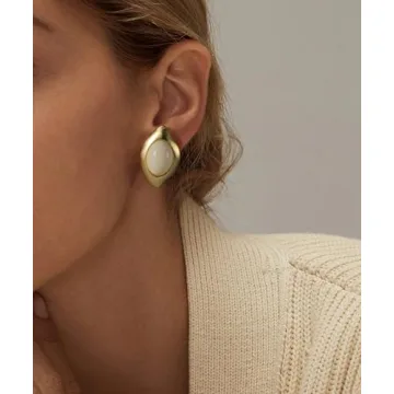 Elegant NANDUDU Gold Chunky Earrings for Women