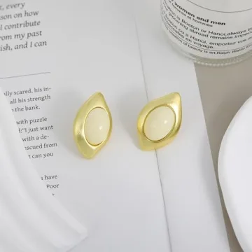 Elegant NANDUDU Gold Chunky Earrings for Women