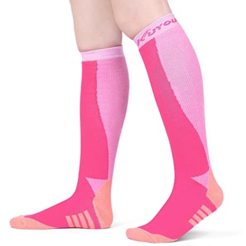 KUYOU Ski Socks - Thick Warm Knee High Winter Socks
