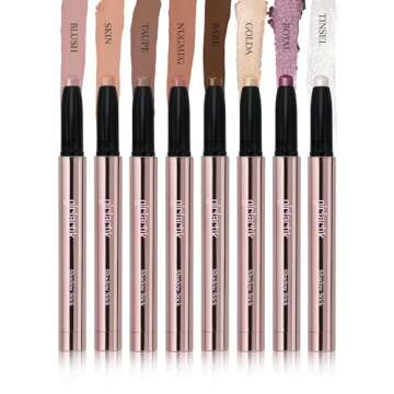 Girlactik Creamy Eyeshadow Stick- Long Lasting and Water-Resistant, Shimmering and Matte Colors Eye ...