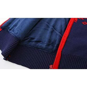 Toddler Boy Zip Up Christmas Cardigan Sweater