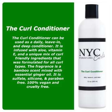 NYC Curls The Curl Conditioner | Daily, Leave-in, & Deep Conditioner for Curly, Coily, & Wavy Hair |...
