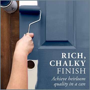 AMY HOWARD AT HOME: One Step Paint – Mai Dragon – Chalk-Based Paint for Furniture, Cabinetry, and More. No Stripping, Sanding, or Priming! Made in the USA. Blue - Chalky Finish - 32 OZ