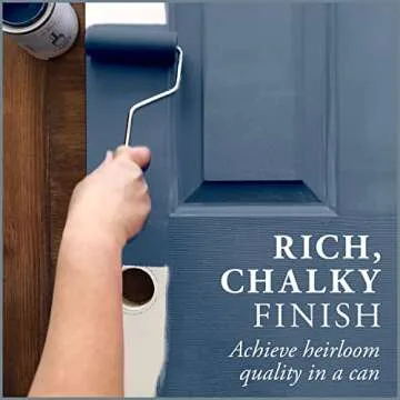 AMY HOWARD AT HOME: One Step Paint – Mai Dragon – Chalk-Based Paint for Furniture, Cabinetry, and More. No Stripping, Sanding, or Priming! Made in the USA. Blue - Chalky Finish - 32 OZ