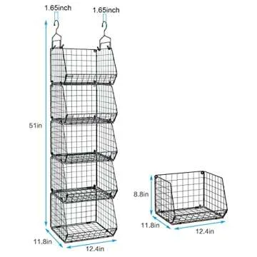 X-cosrack 5 Tier Closet Organizer for Versatile Storage