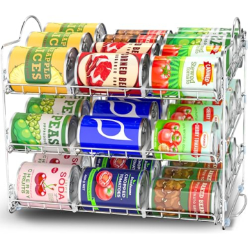 Versatile Stackable Can Organizer for Pantry Efficiency