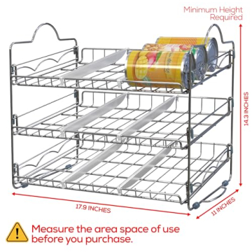 Stackable Can Organizer for 36 Cans - Utopia Kitchen