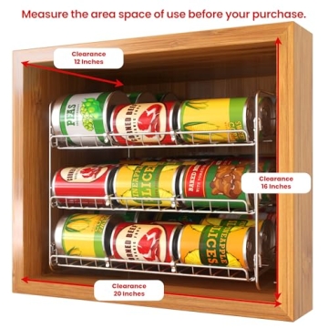 Stackable Can Organizer for 36 Cans - Utopia Kitchen