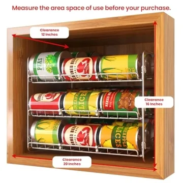 Stackable Can Organizer for 36 Cans - Utopia Kitchen