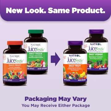 Natrol JuiceFestiv Daily Fruit & Veggie with SelenoExcell and Whole-Food [Phyto]Nutrients, Dietary S...